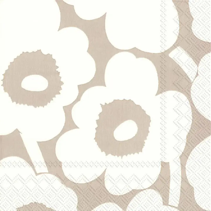 IHR Marimekko Unikko Linen Cream - Luncheon