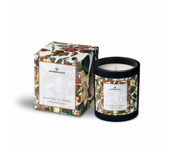 Green Tea & Amber Candle - 300ml
