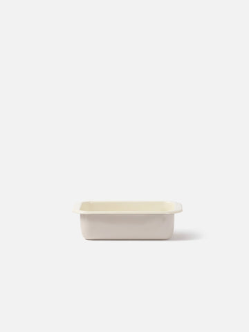 Citta Enamel Small Baking Tray - Light Grey/Cream