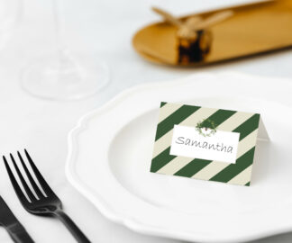 Manor Road Olive & Bee Placecards