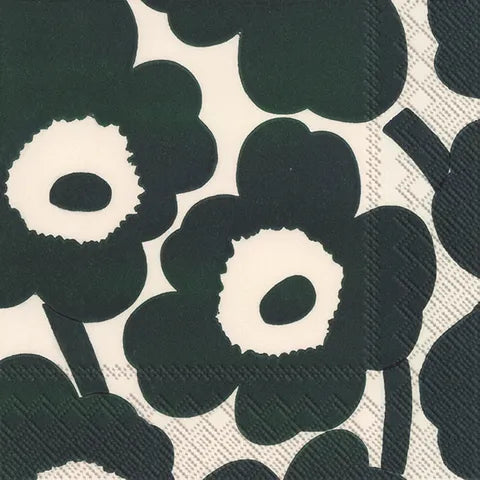 IHR Marimekko Unikko Cream Green - Cocktail