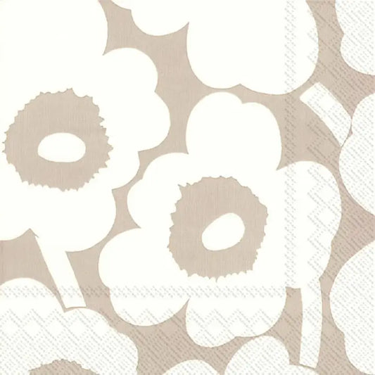 IHR Marimekko Unikko Linen Cream - Luncheon