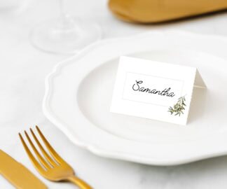 Manor Road Wild Olive Placecards