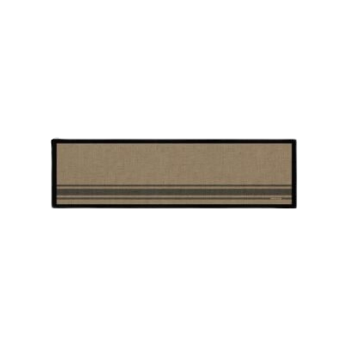 Large Bar Mat – Coffee Stripe Linen