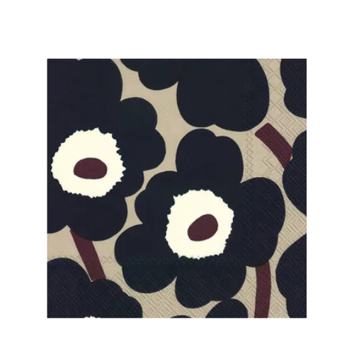 IHR Marimekko Unikko Blue Linen - Luncheon