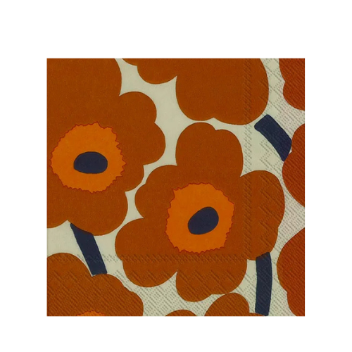 IHR Marimekko Unikko Terracotta - Luncheon
