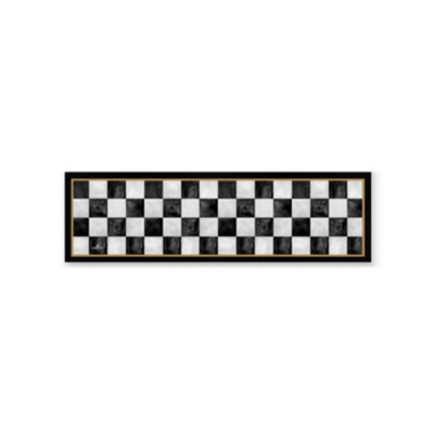 Manor Road Large Bar Mat - Marble Check