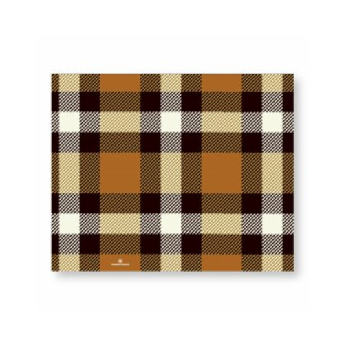 Classic Plaid Tan Paper Placemat Pad