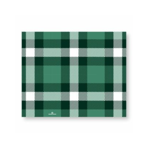 Classic Plaid Green Paper Placemat Pad