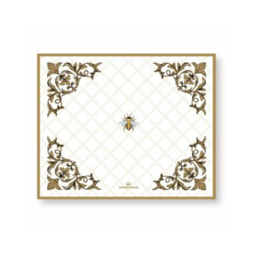 Ornamental Bee Paper Placemat Pad