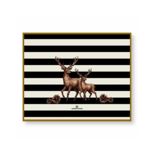 Striped Deer Paper Placemat Pad