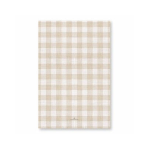 Microfiber Tea Towel - Linen (Gingham Natural)