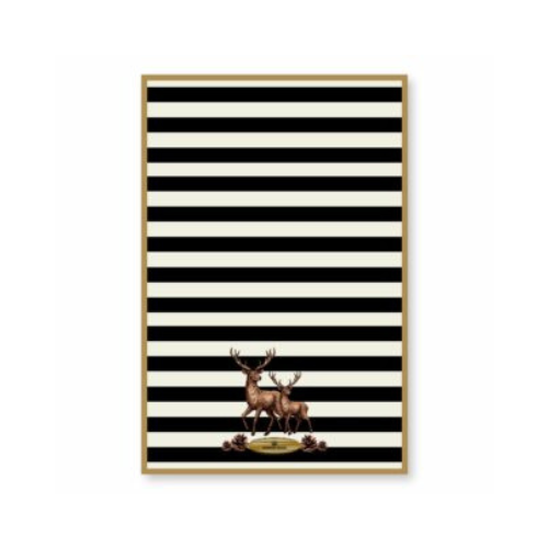 Microfiber Tea Towel - Striped Deer