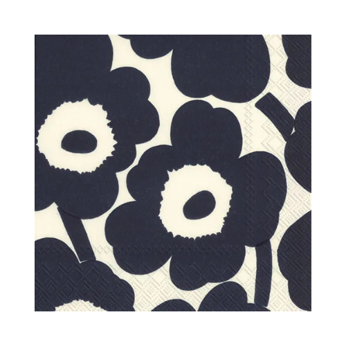 IHR Marimekko Unikko Dark Blue Nature - Cocktail