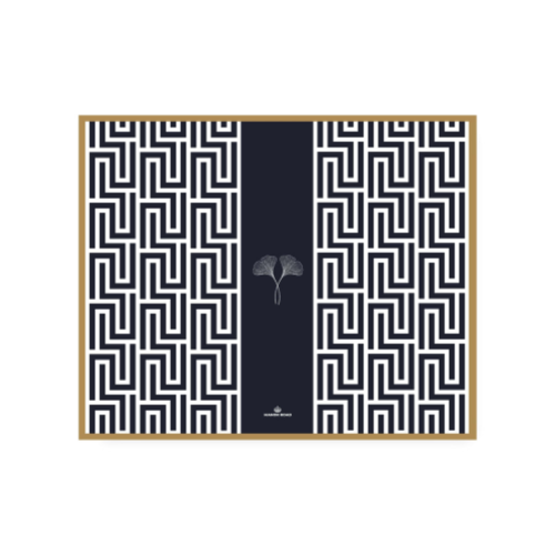 Gingko (Navy) Paper Placemat Pad