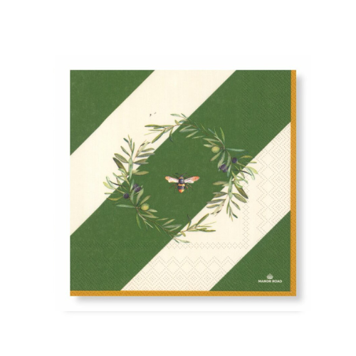 Olive & Bee Napkins – Luncheon
