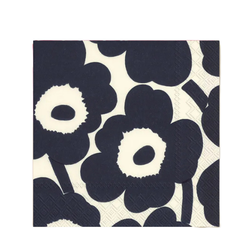 IHR Marimekko Unikko Dark Blue Nature - Luncheon