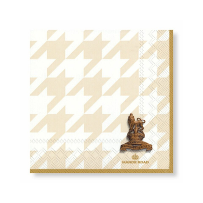 Manor Road Classic Houndstooth Napkins - Cocktail