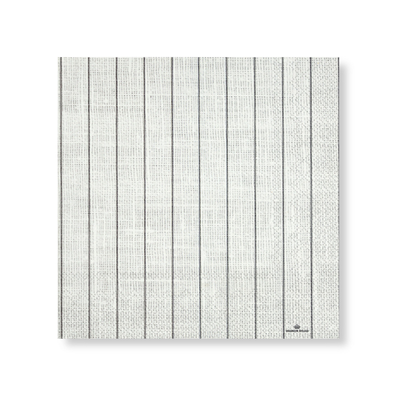 Linen (Pinstripe) Napkins – Cocktail