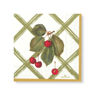 Cherry Canvas Napkins – Cocktail