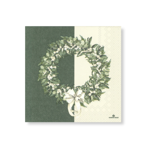White Berry Wreath Napkins – Luncheon
