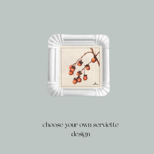 Geneva Plate/Manor Road Cocktail Serviette Bundle - 25 pk